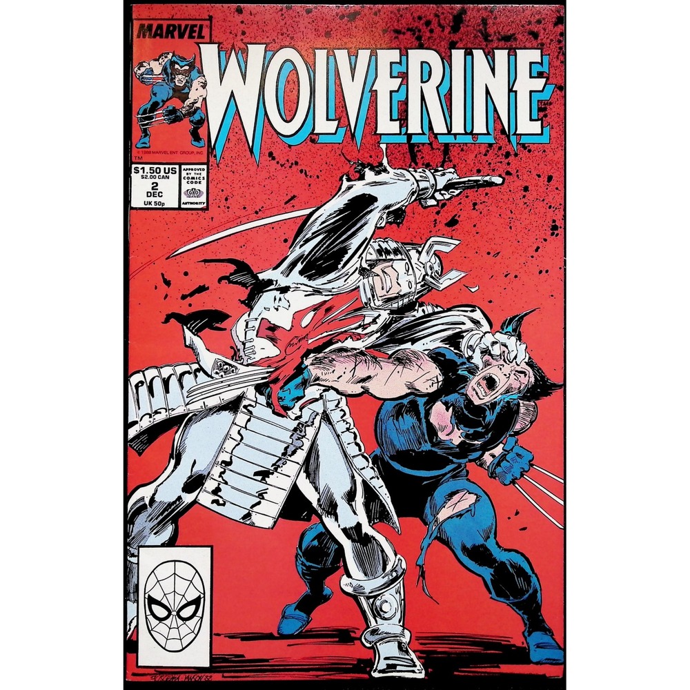 Wolverine #2 Direct Ed 1st Muramasa Blade Marvel Comic Book 1988